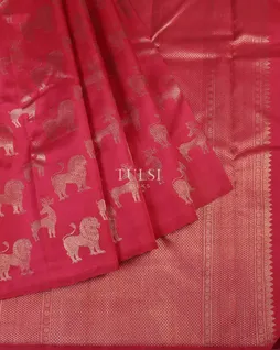 Magenta Handwoven Kanjivaram Silk Saree T4711714