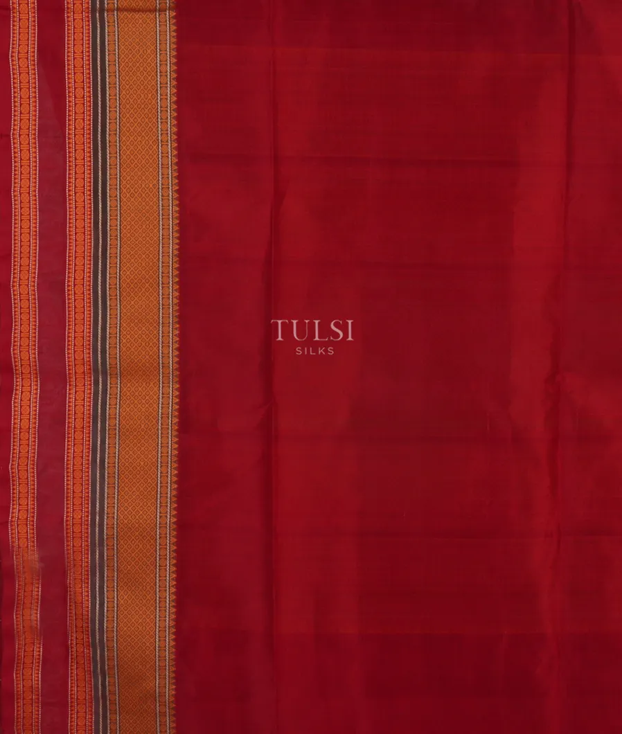 Maroon Silk Cotton Saree T4790993