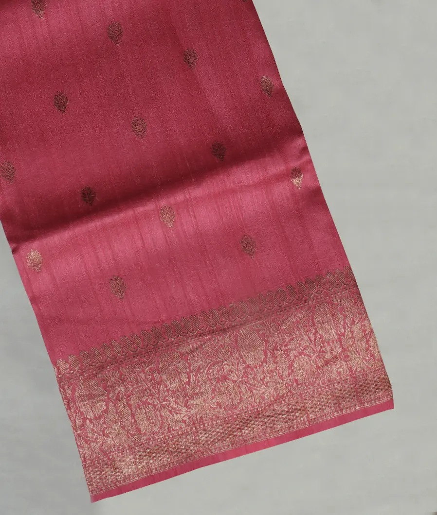 Pink Banaras Tussar Georgette Saree T478792-image