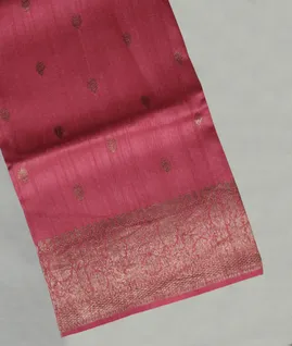 Pink Banaras Tussar Georgette Saree T4787921