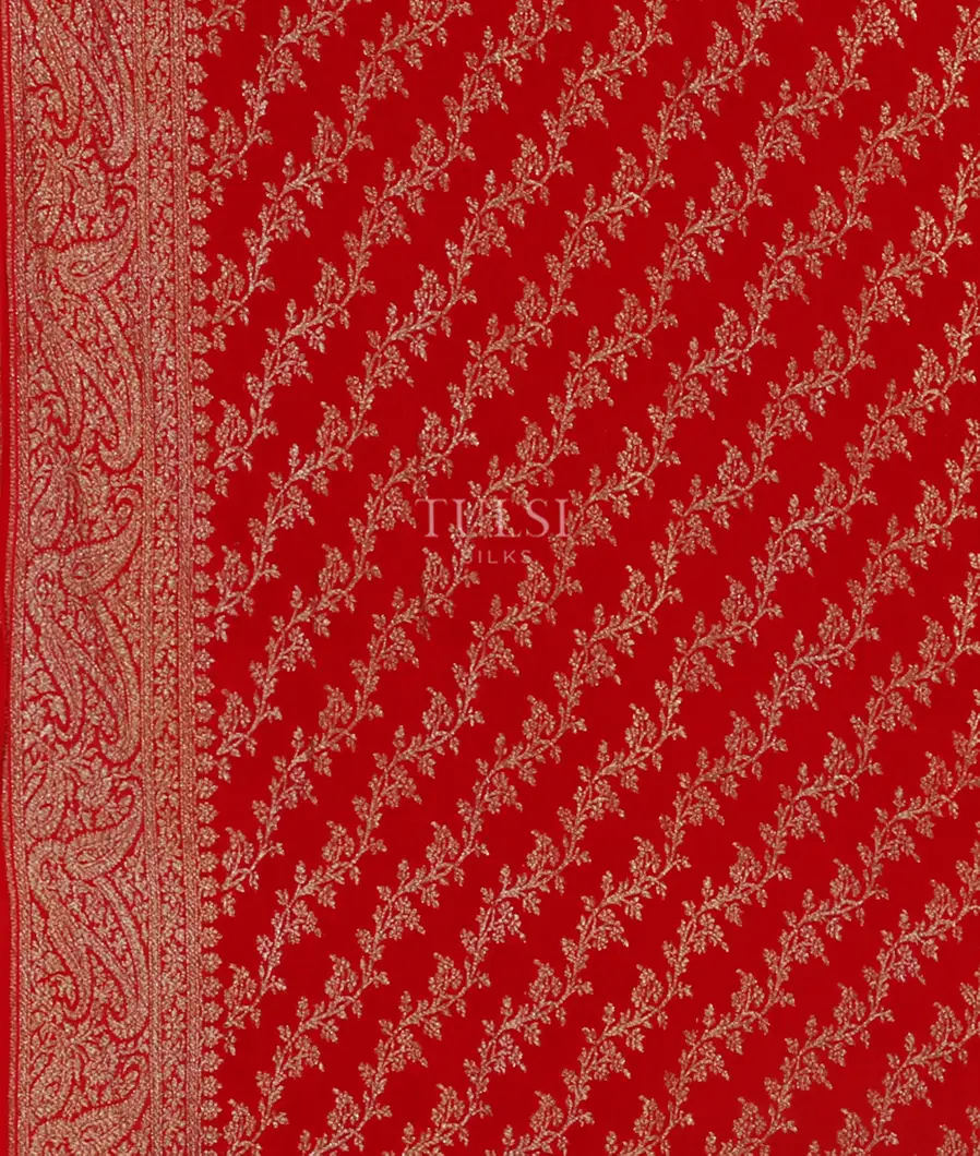 Magenta Crepe Silk Saree T4596053