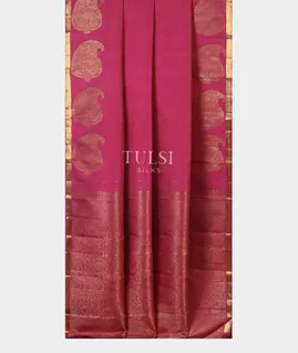 Pink Handwoven Kanjivaram Silk Saree T4781802