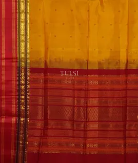 Yellow Silk Cotton Saree T4791224