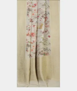 White Georgette Silk Saree  T4734272