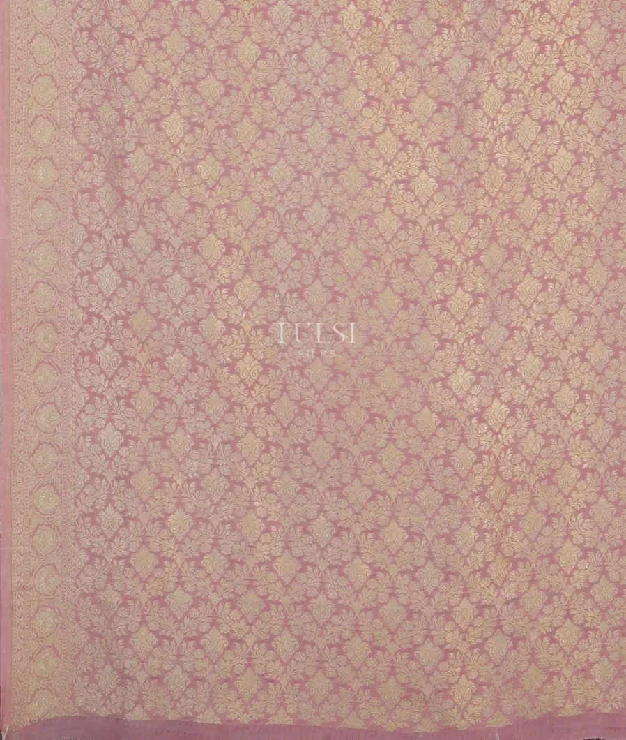 Pink Georgette Silk Saree T4304193