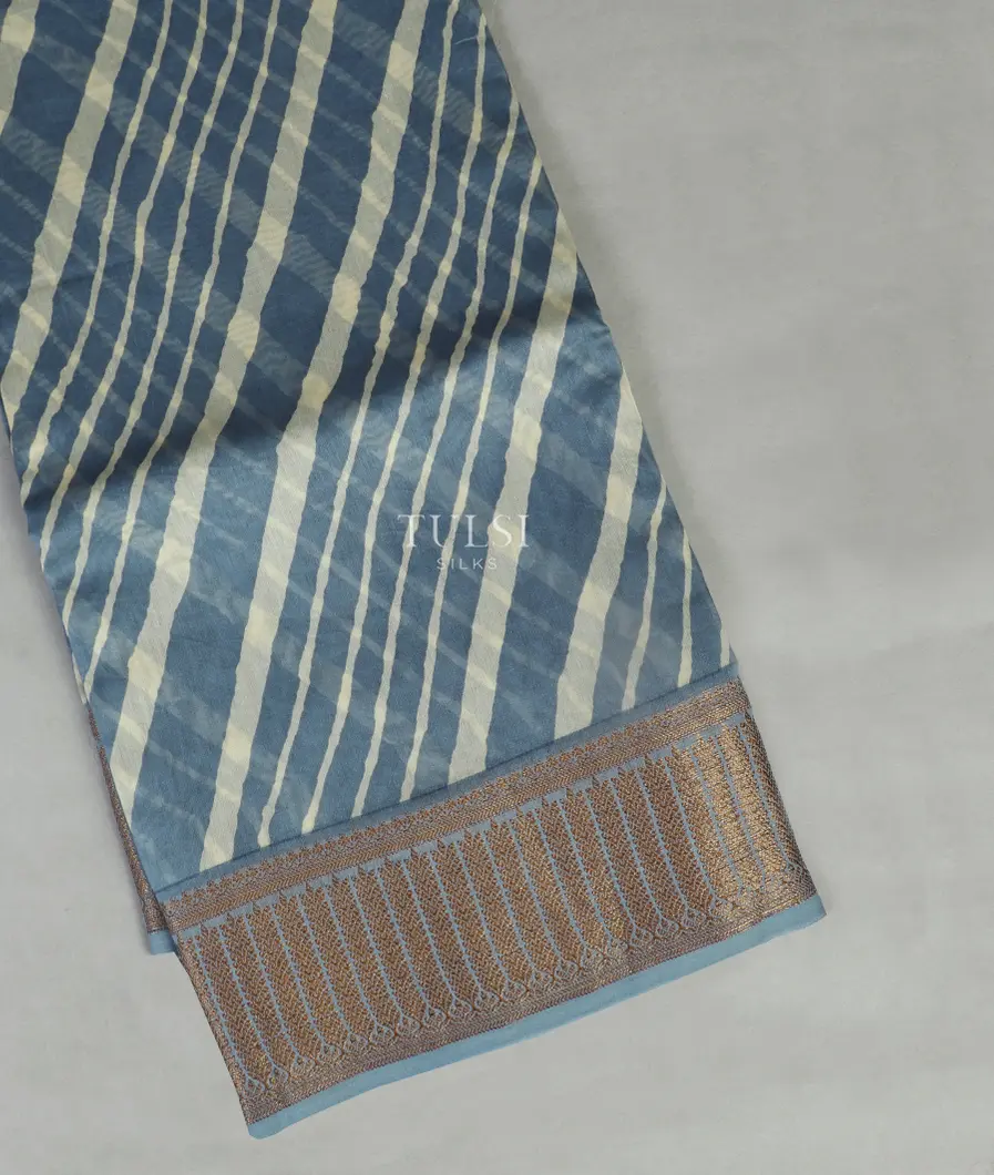 Blue Soft Printed Cotton Saree T476375-image