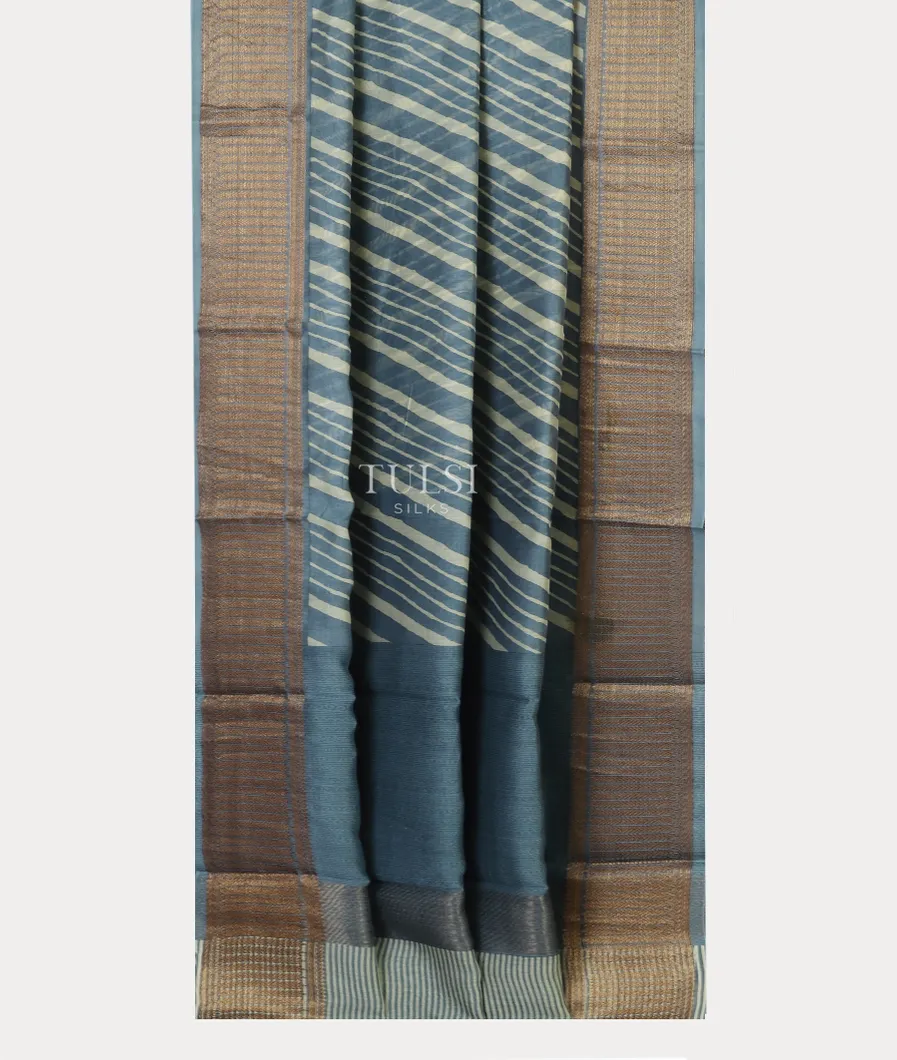 Blue Soft Printed Cotton Saree T4763752