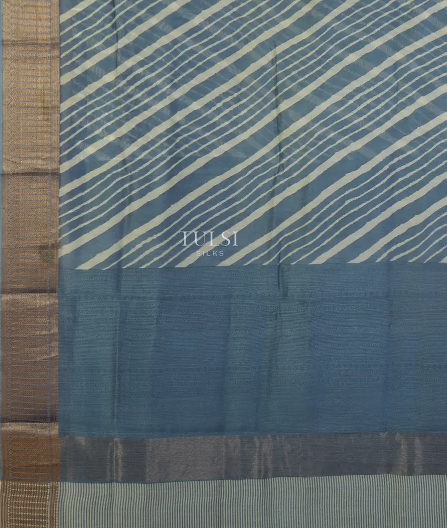 Blue Soft Printed Cotton Saree T4763754