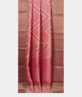 Pink Soft Printed Cotton Saree T4763782