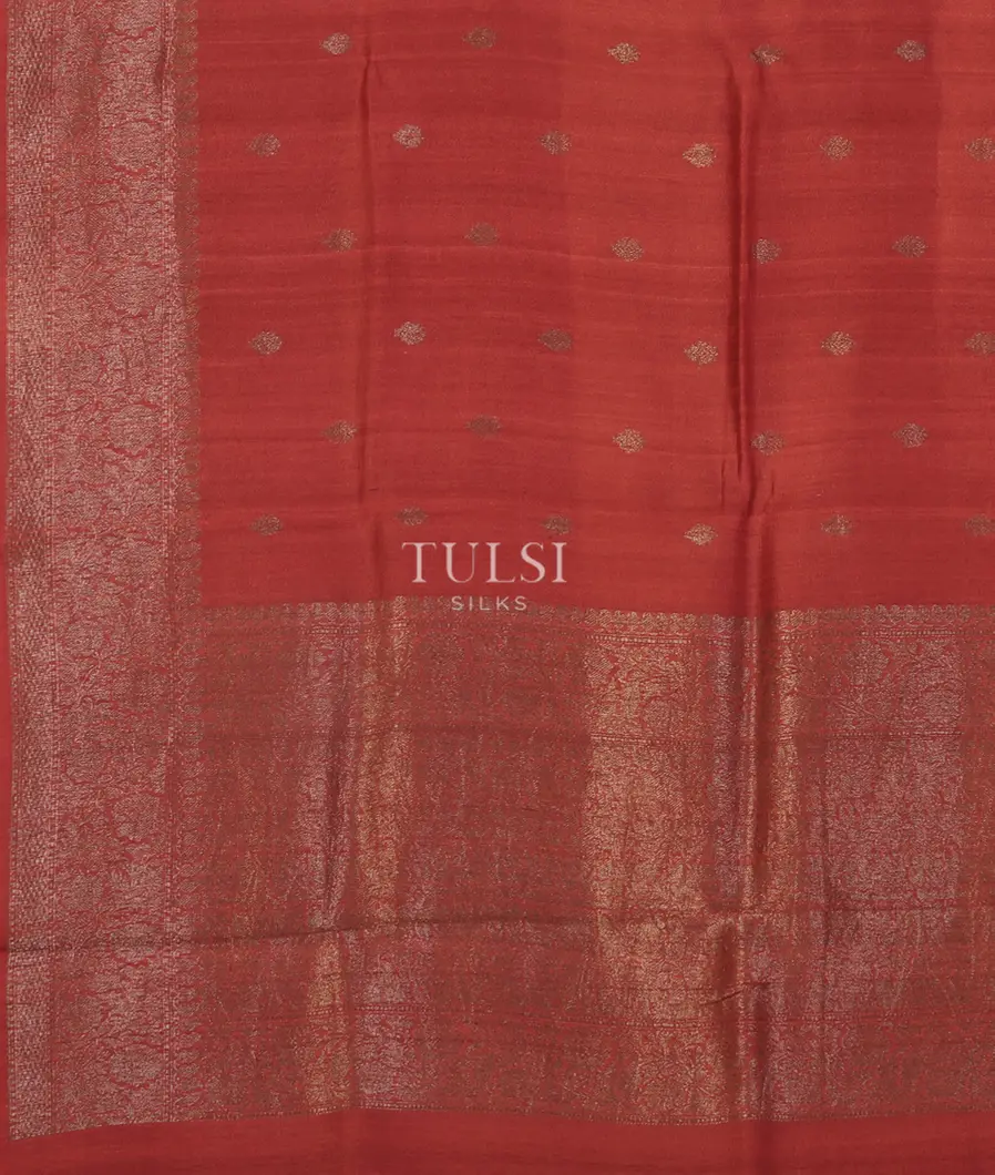 Red Banaras Tussar Georgette Saree T4788094
