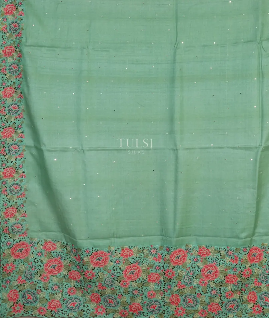 light-green-tussar-cutwork-saree-t473448-t473448-d