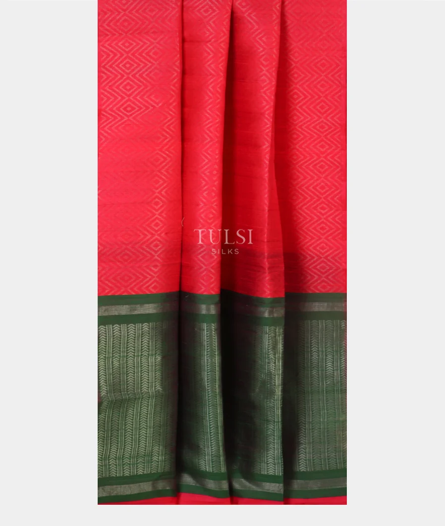 Pink Woven Raw Silk Saree T4723922