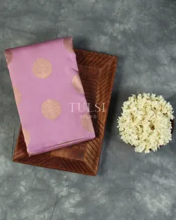Lavender Handwoven Kanjivaram Silk Saree T4810271