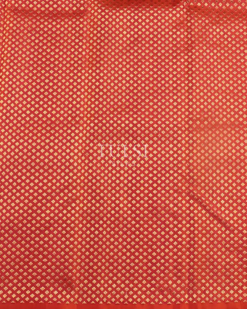 Pinkish Orange Handwoven Kanjivaram Silk Saree&nbsp;T4810373