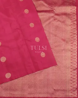 Magenta Handwoven Kanjivaram Silk Saree T4761894