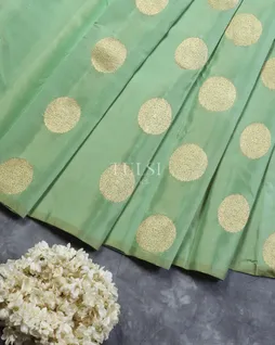 Green Handwoven Kanjivaram Silk Saree T4810262