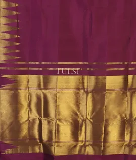 Purple Handwoven Kanjivaram Silk Saree T4779604