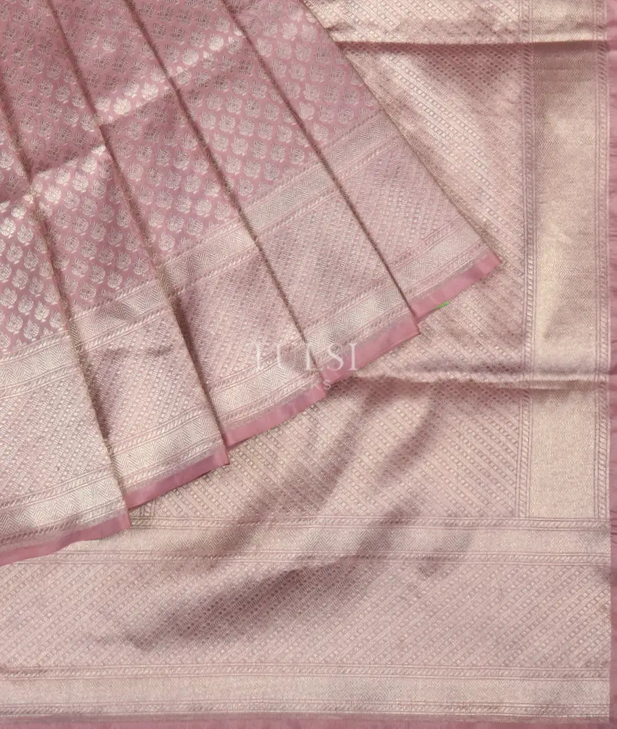 Lavender Banaras Silk Saree T4813512