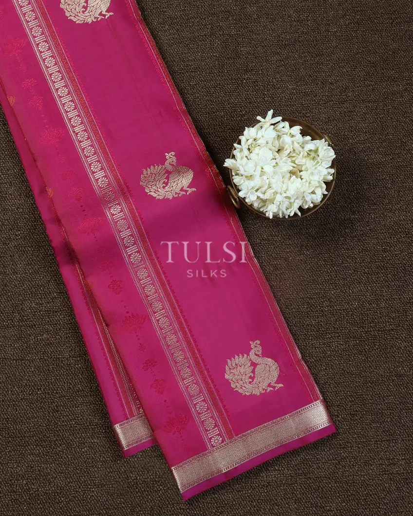 Purple Handwoven Kanjivaram Silk Saree T481042-image