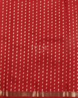 Red Handwoven Kanjivaram Silk Saree T4810393