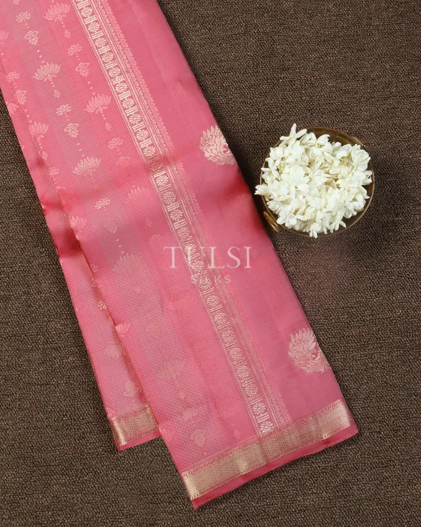 Pink Handwoven Kanjivaram Silk Saree T481041-image