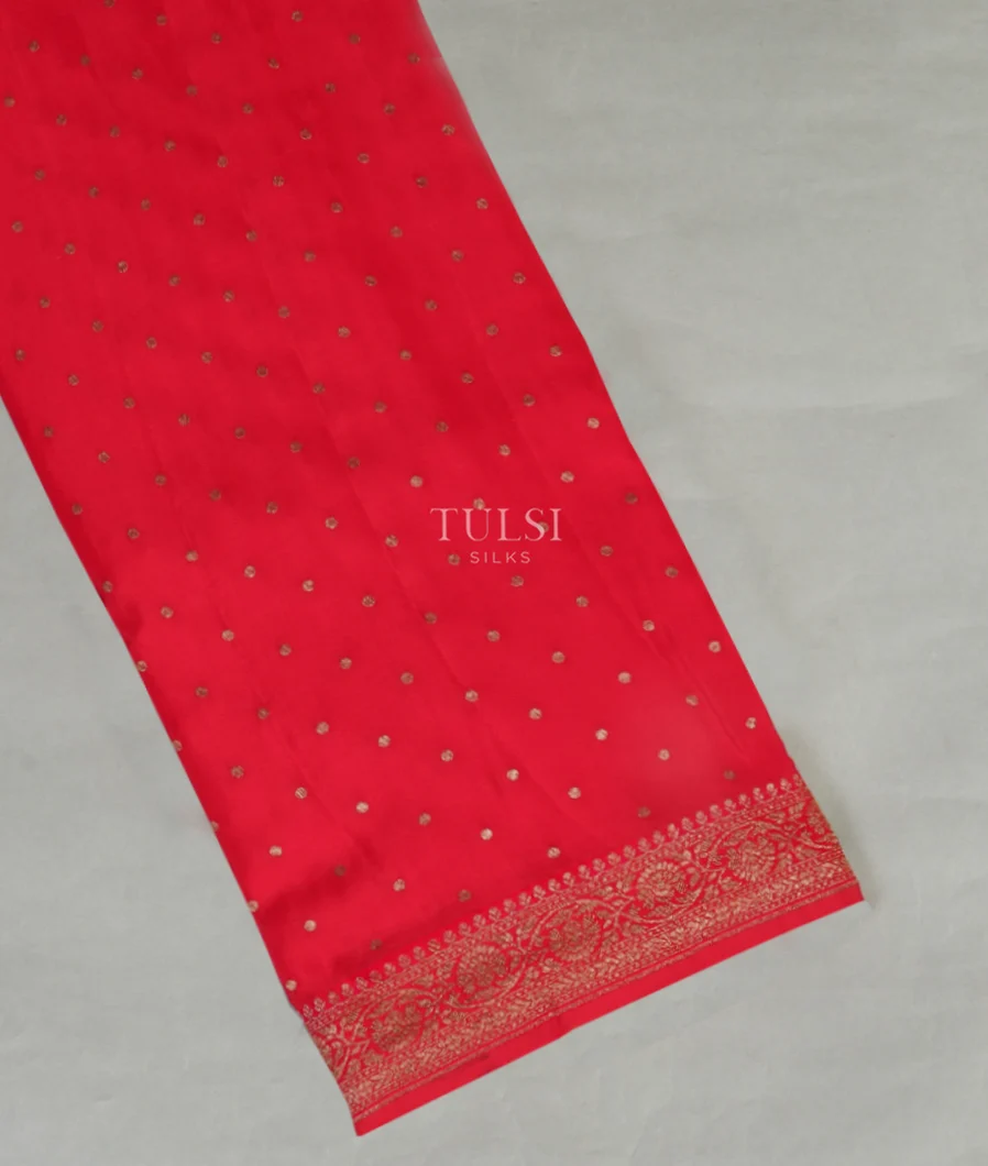 Red Crepe Silk Saree T459550-image