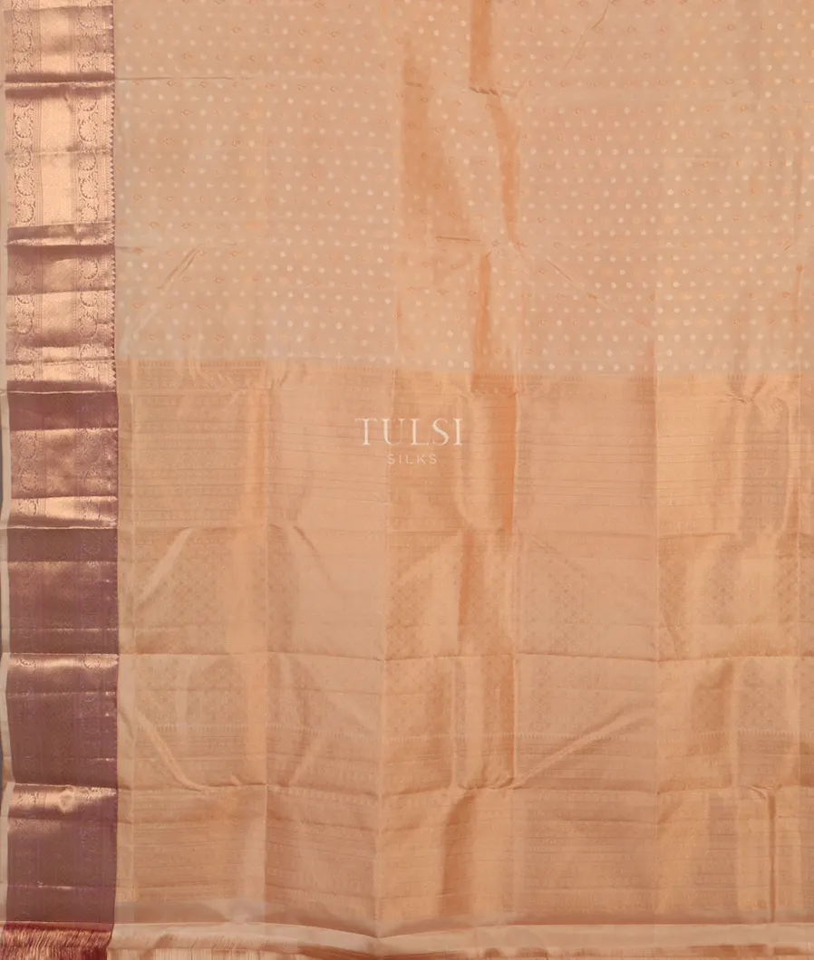 Beige Soft Silk Saree T4811114