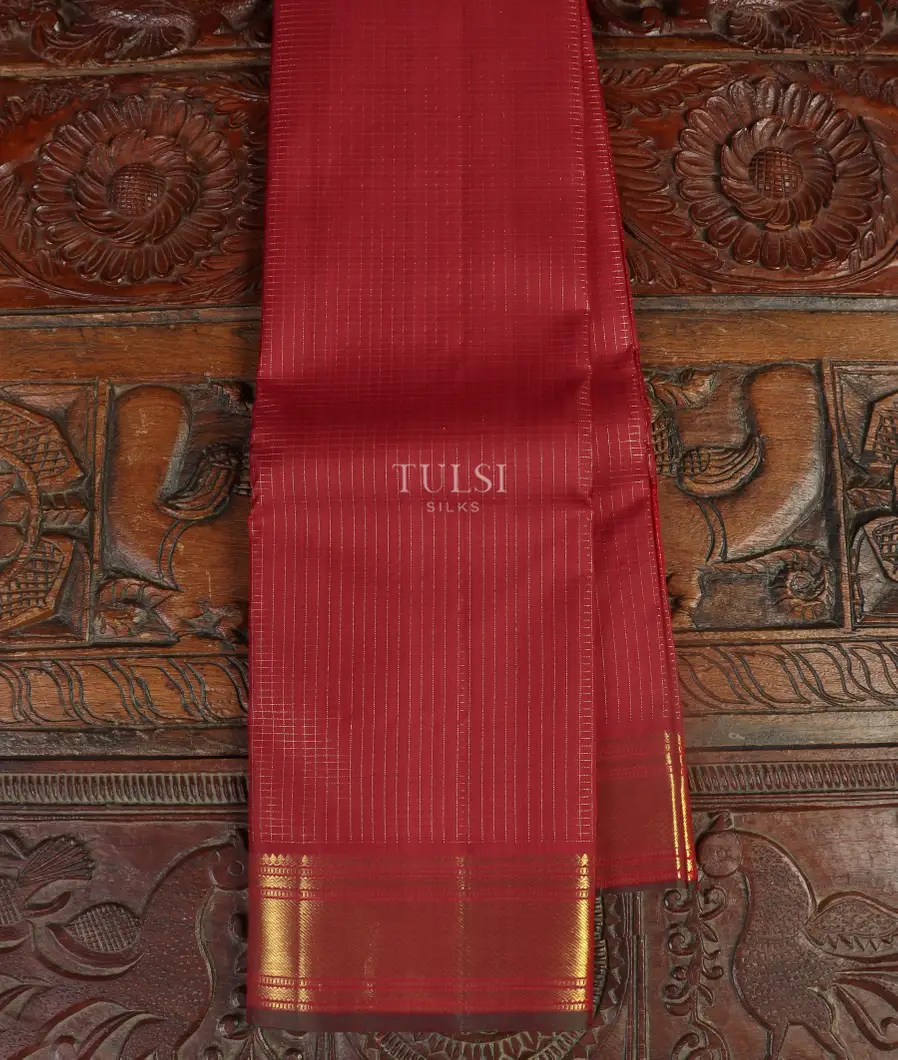 Maroon Handwoven Kanjivaram Silk Saree T478672-image