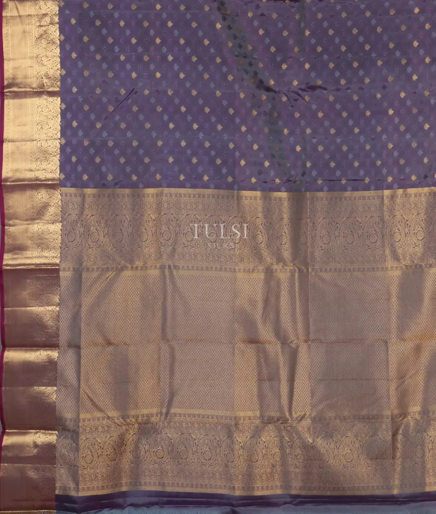 Purple Soft Silk Saree T4730034