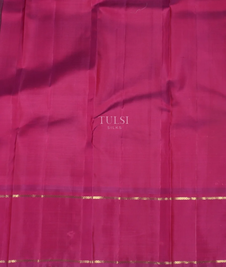 Cream and Beige Handwoven Kanjivaram Silk Saree T4688023