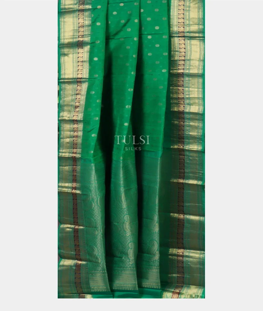 Green Soft Silk Saree T4811462