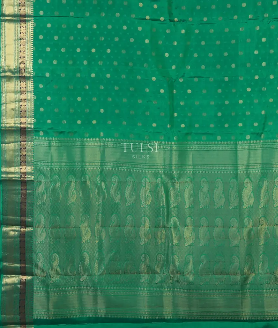 Green Soft Silk Saree T4811464