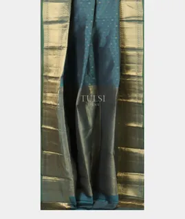 Greyish blue Soft Silk Saree T4810792
