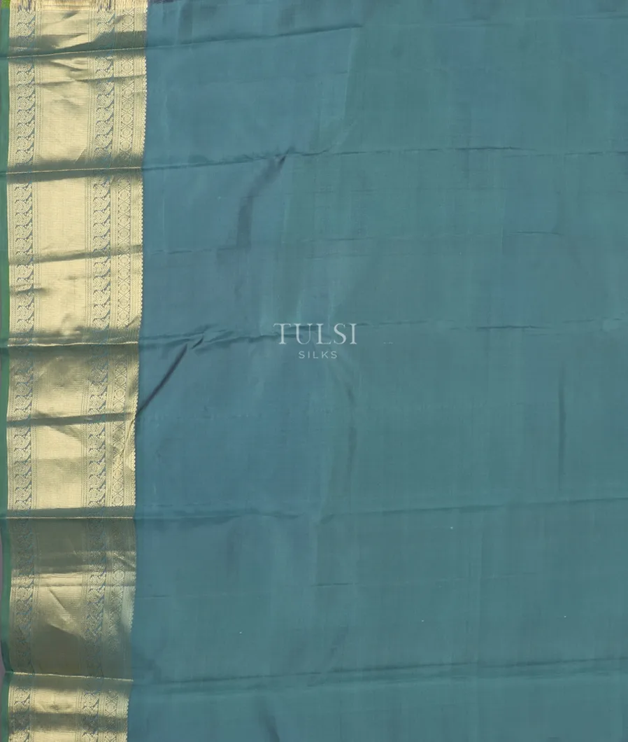 Greyish blue Soft Silk Saree T4810793