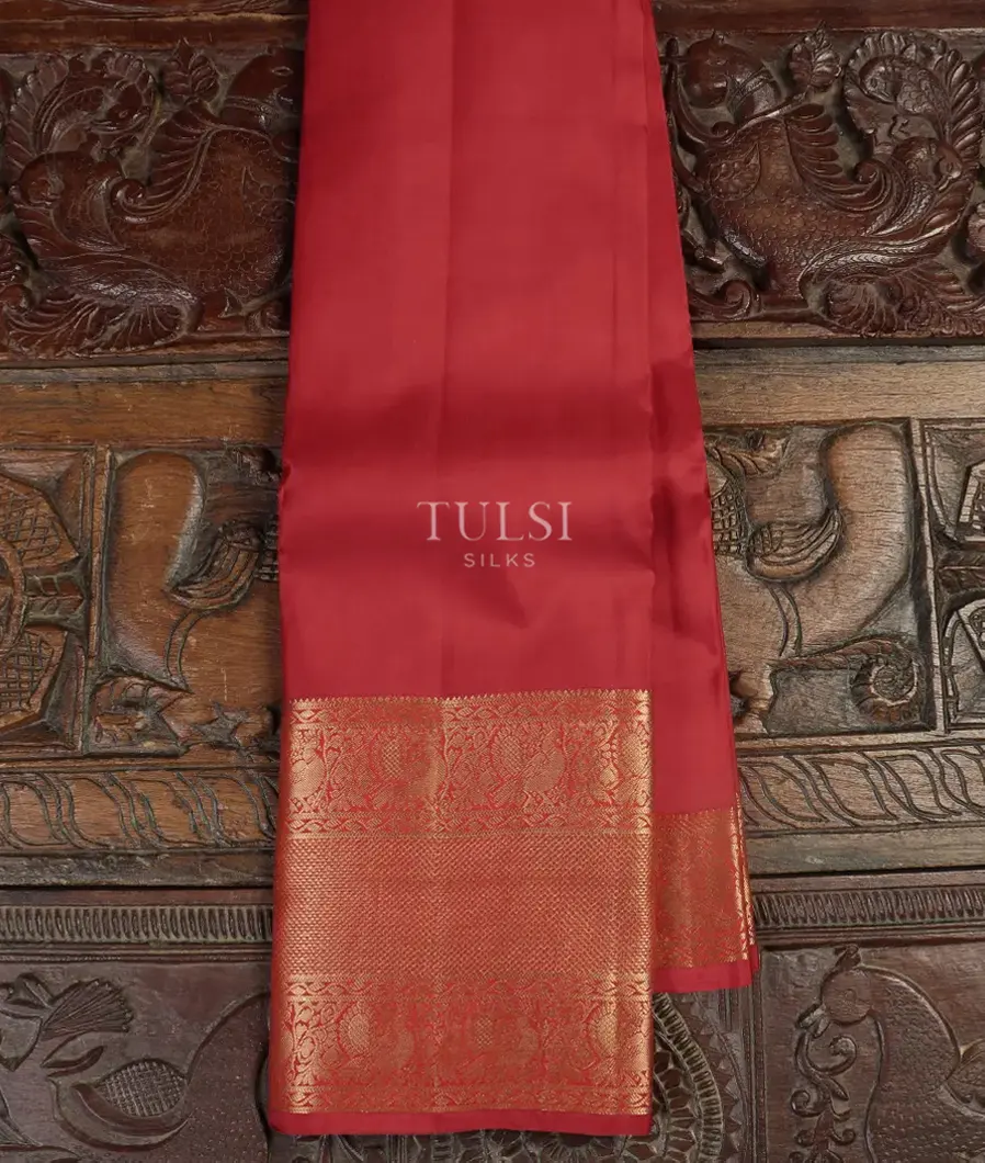 Red Soft Silk Saree T445376-image