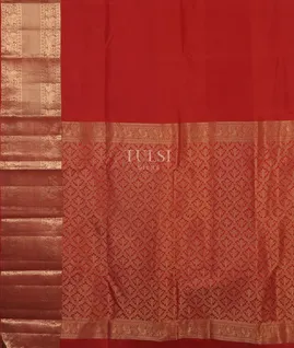 Red Soft Silk Saree T4453764