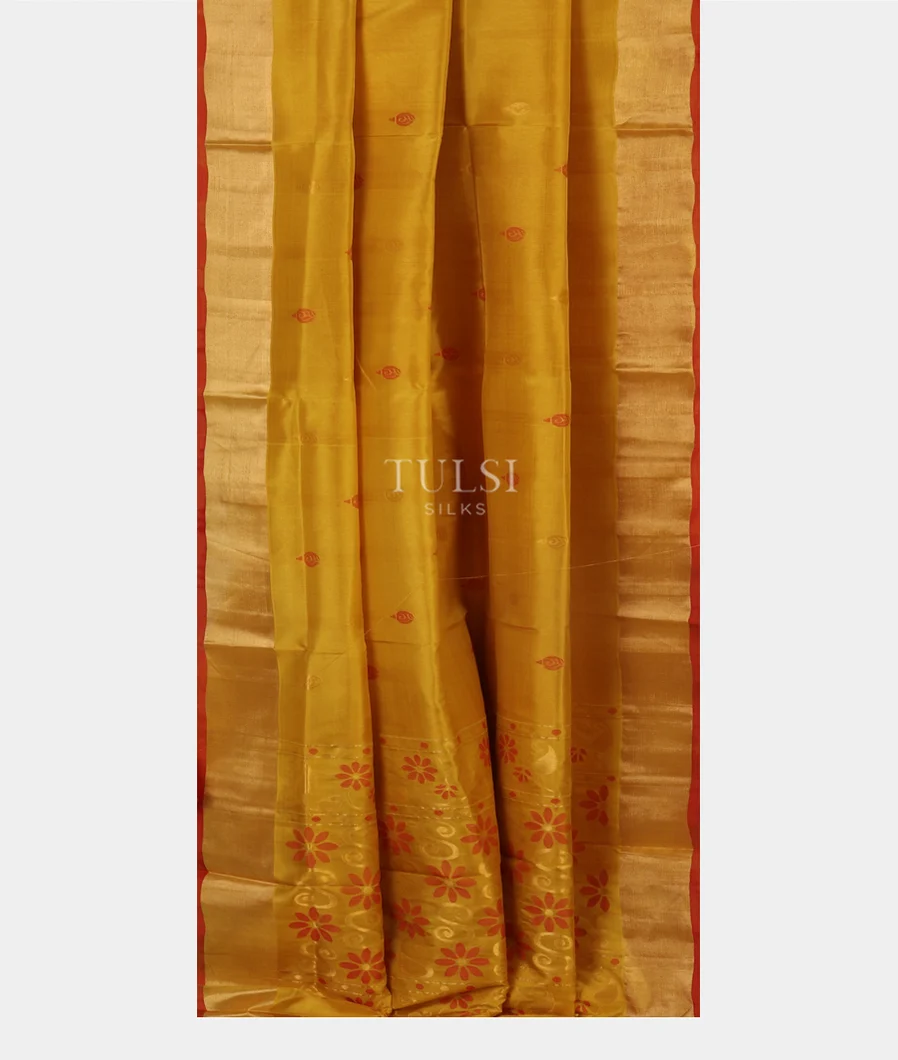 Yellow Uppada Silk Saree T4538542