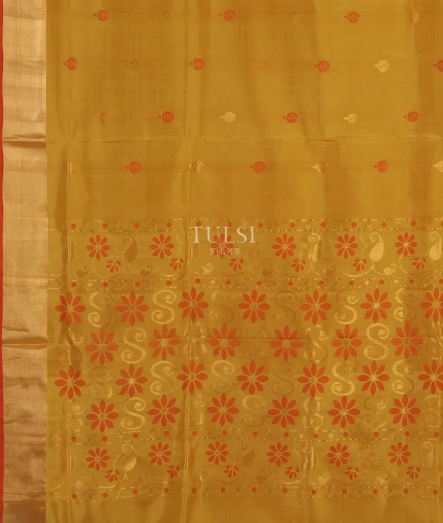 Yellow Uppada Silk Saree T4538544
