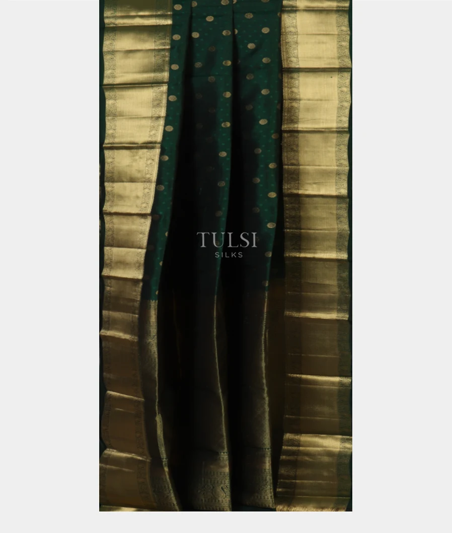 Bottle green  Soft Silk Saree T4811442