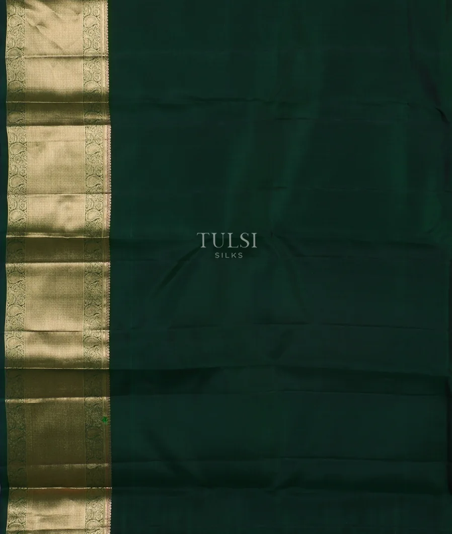 Bottle green  Soft Silk Saree T4811443