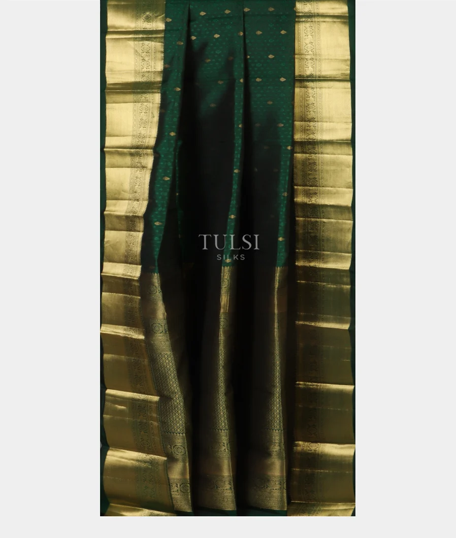 Bottle green Soft Silk Saree T4811652