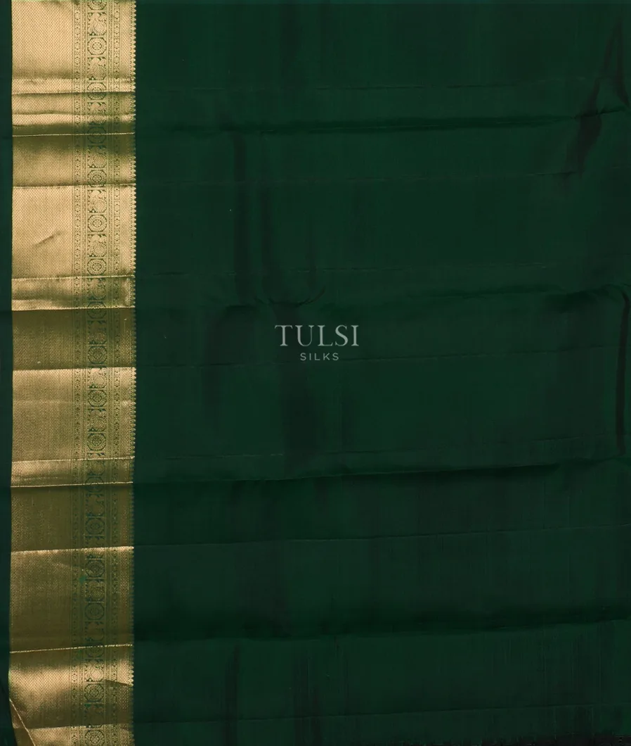 Bottle green Soft Silk Saree T4811653