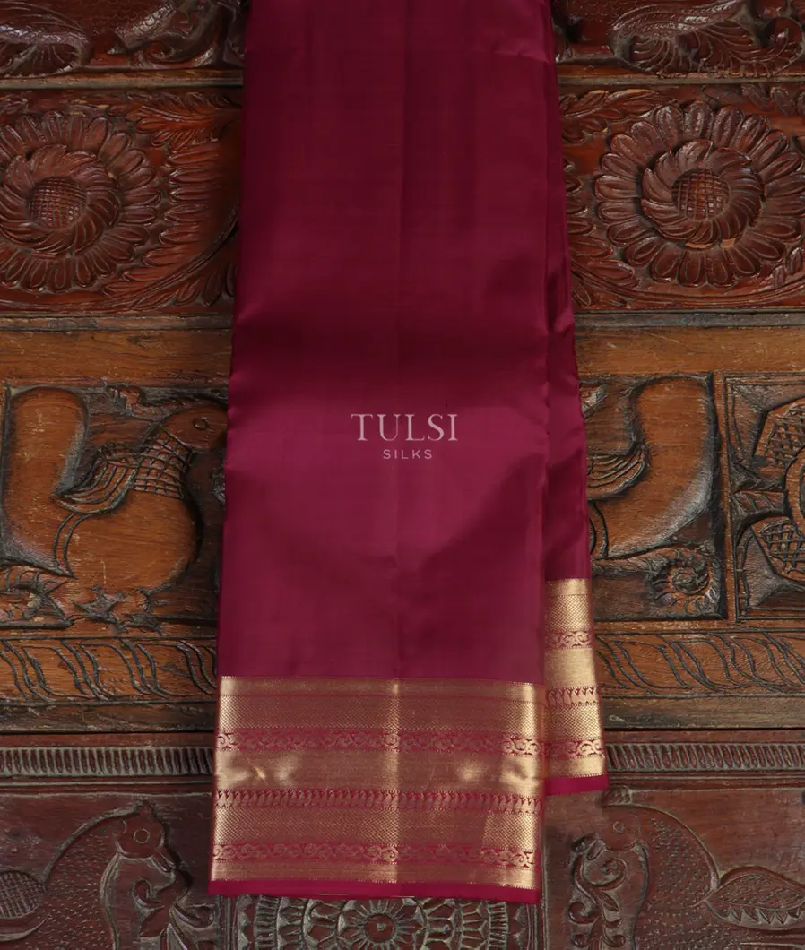 Burgundy Soft Silk Saree T480651-image