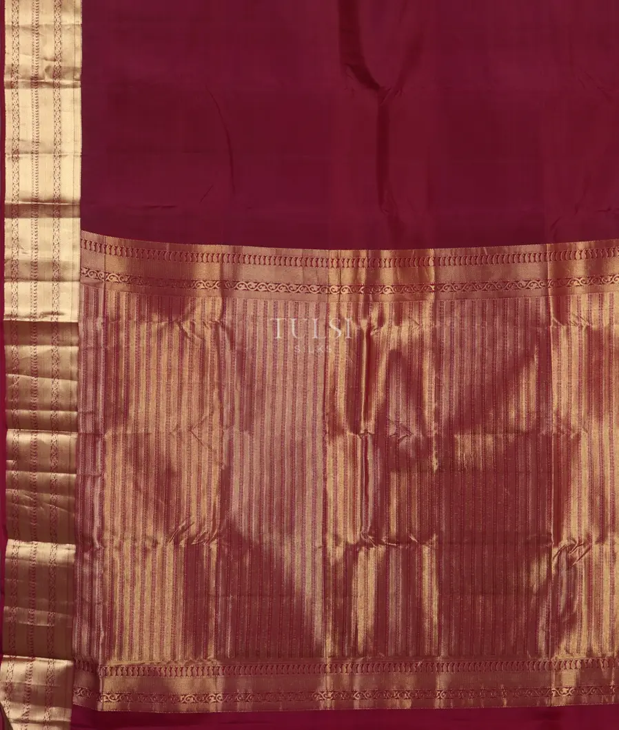 Burgundy Soft Silk Saree T4806514
