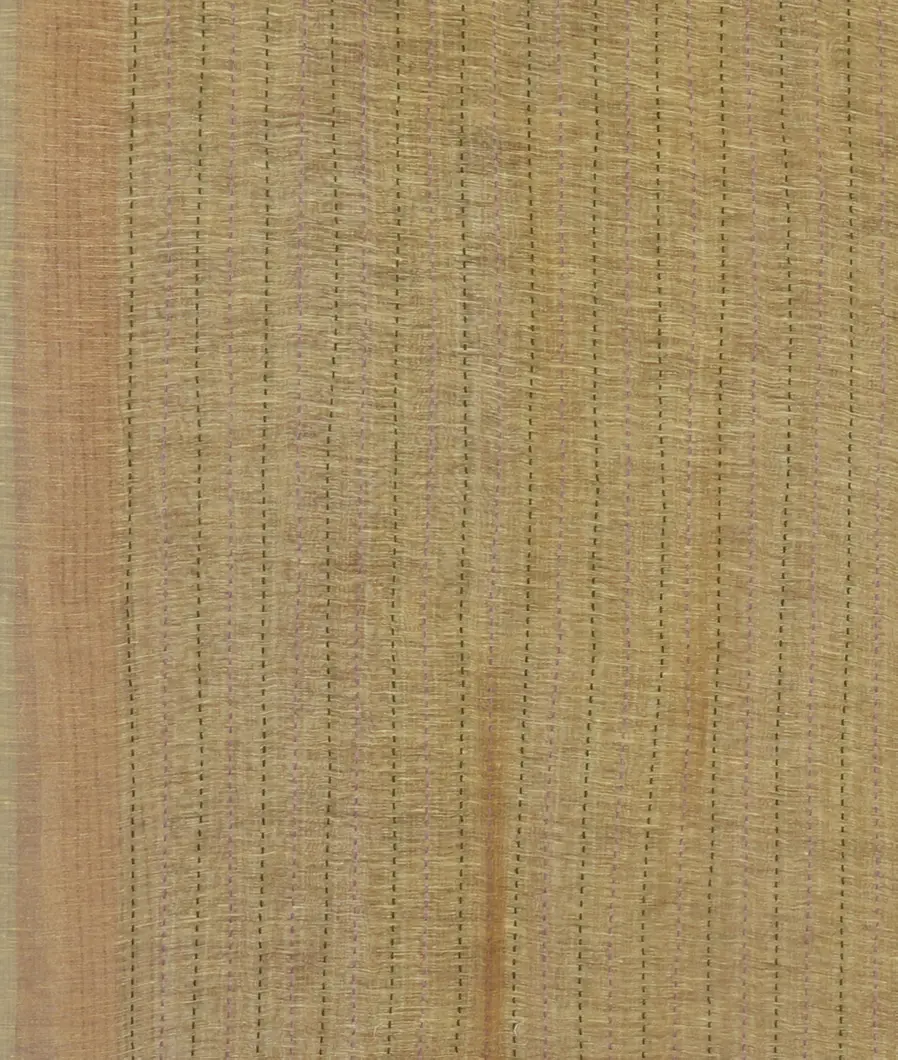 Beige Linen Printed Saree T4781653