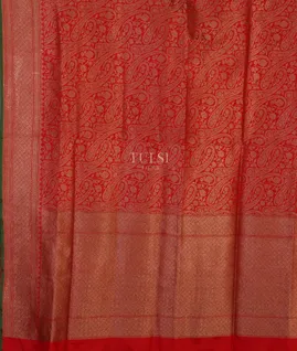 Red Banaras Silk Saree T4575984