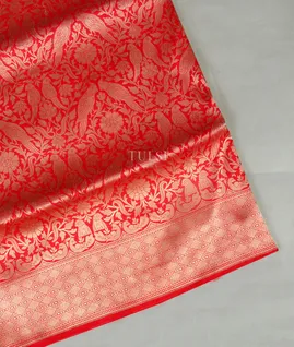 Red Banaras Silk Saree T4252331
