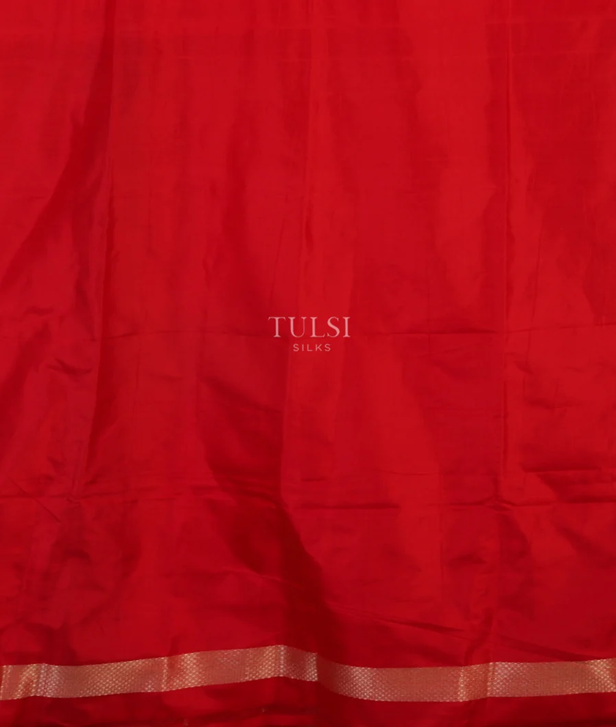 Red Banaras Silk Saree T4252333