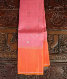 Pink Handwoven Kanjivaram Silk Saree T4798541