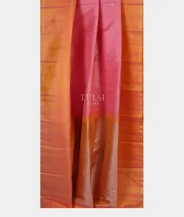 Pink Handwoven Kanjivaram Silk Saree T4798542